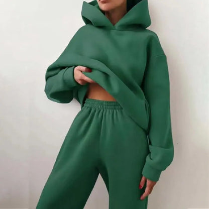 Two piece sets, oversized tracksuit, autumn and winter suit, sports pants and sweatshirt-Conjuntos de dos piezas, chándal de gran tamaño, traje de otoño e invierno, pantalón y sudadera deportiva